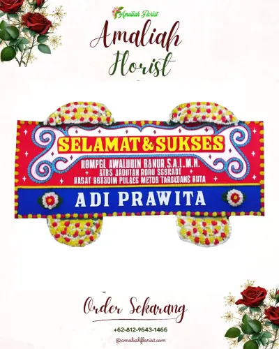 Karangan Bunga Ucapan Selamat di Rowoyoso
